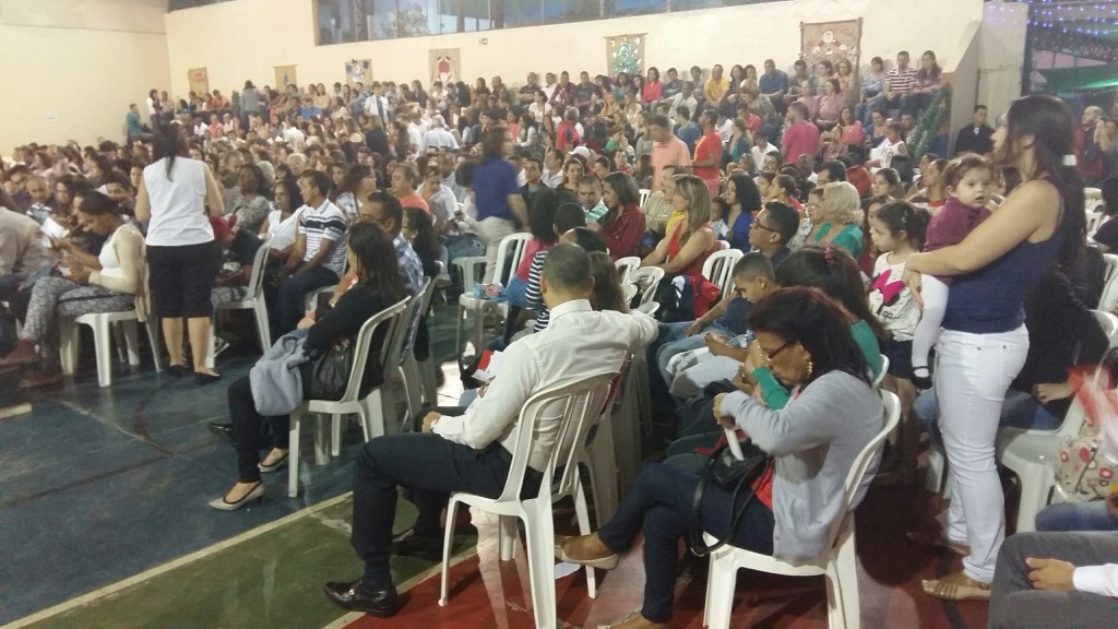 O público compareceu em peso para prestigiar a Apresentação de Natal. Foto: Divulgação