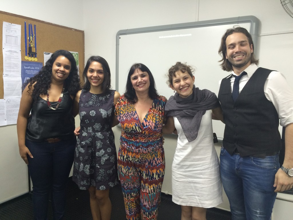 Professora Suellen, Victória Brandão, Professora Rogéria, Catarina Bruggeman, Dr Tiago Ferraz. Foto: Divulgação
