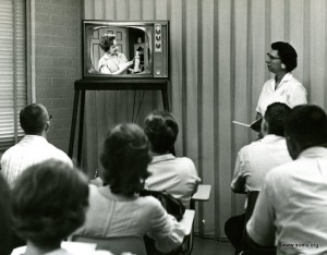 Aula transmitida ao vivo pela ETV (1959).