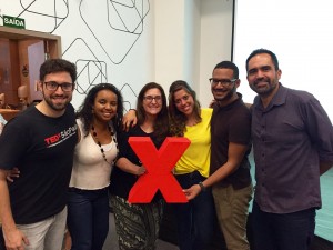 Equipe TEDxSaoPauloED: André Arcas, Aline Silva, Elena Crescia, Guillermina Sanchez, Tabajara de Figueiredo e Marcelo Luna.