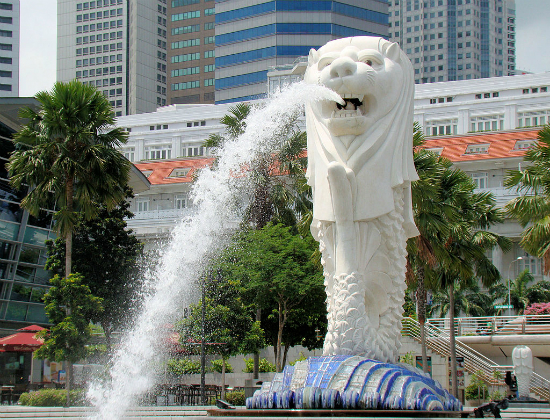 Merlion, o mascote de Singapura | Foto: By Bjørn Christian Tørrissen, via Wikimedia Commons