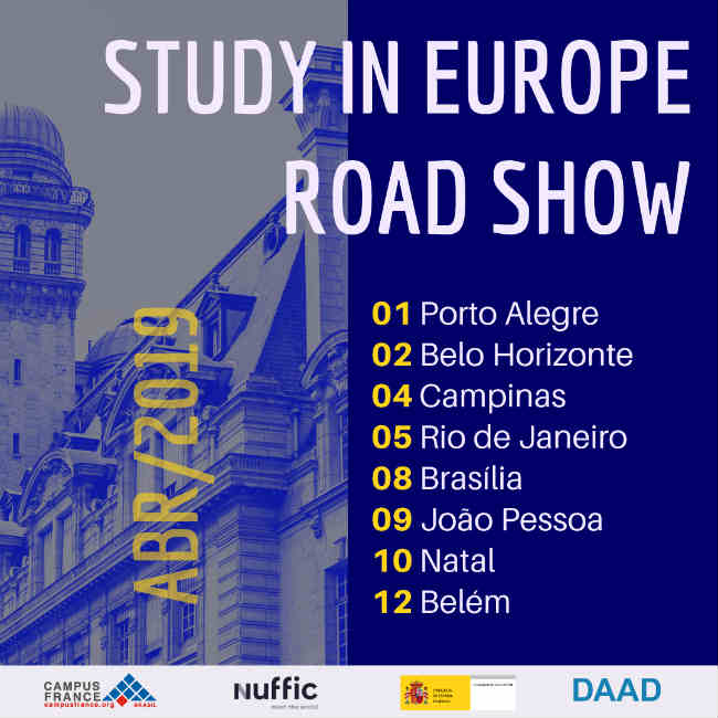 Study in Europe Roadshow | Crédito: divulgação