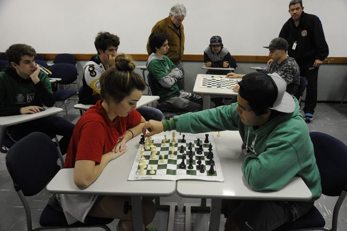 Concentração e técnica no jogo de xadrez